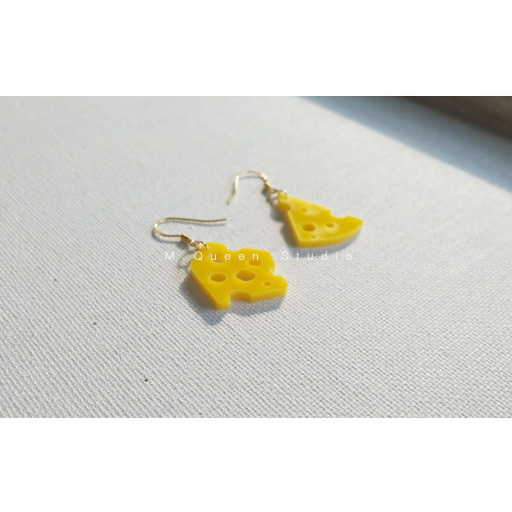 Last pair!! 🍃Handmade Cheese Drop Earrings - Picture 3 of 7
